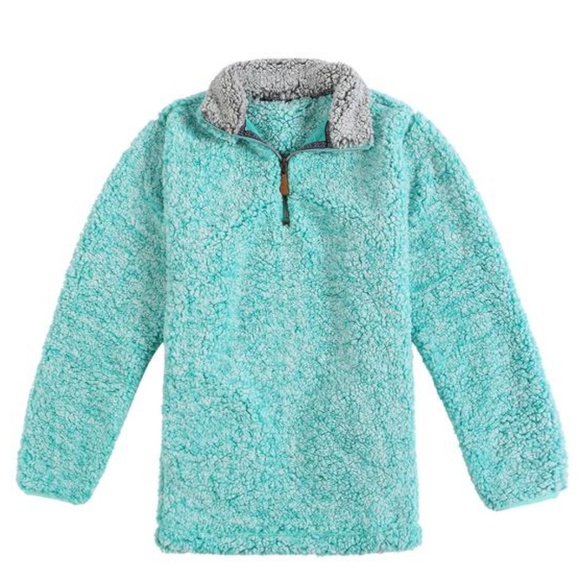 teal sherpa jacket